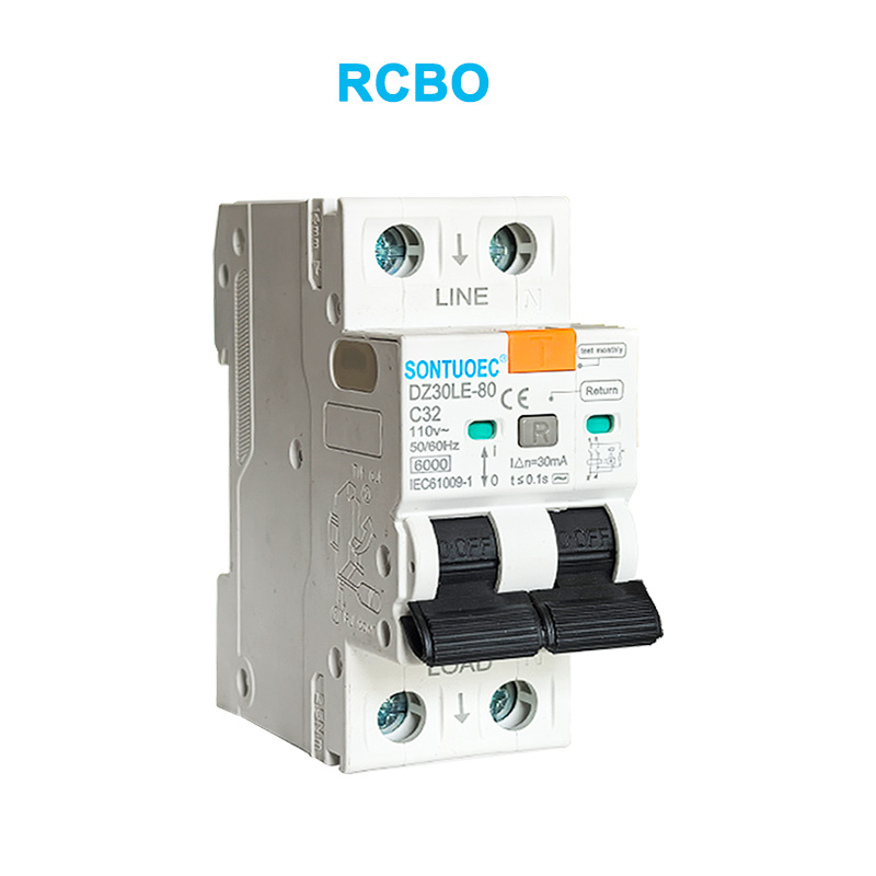 2p نشت جریان مدار شکن 6KA IEC61009.1 WATINDARD RCBO